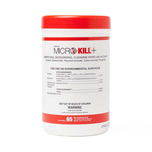 Micro-Kill+ Disinfecting / Deodorizing Cleaning Wipes with Alcohol
